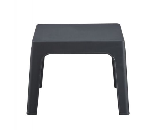 ΤΡΑΠΕΖΑΚΙ ΤΕΤΡΑΓΩΝΟ SLEEK HM6371.10 ΠΟΛΥΠΡΟΠΥΛΕΝΙΟ ΣΕ ΣΚΟΥΡΟ ΓΚΡΙ 49.5x49.5x40Υεκ. - ΤΡΑΠΕΖΙΑ ΕΞ. ΧΩΡΟΥ στο Milonadakis.gr