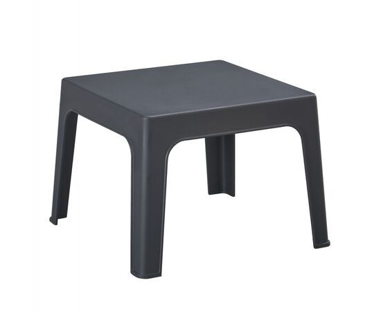 ΤΡΑΠΕΖΑΚΙ ΤΕΤΡΑΓΩΝΟ SLEEK HM6371.10 ΠΟΛΥΠΡΟΠΥΛΕΝΙΟ ΣΕ ΣΚΟΥΡΟ ΓΚΡΙ 49.5x49.5x40Υεκ. - ΤΡΑΠΕΖΙΑ ΕΞ. ΧΩΡΟΥ στο Milonadakis.gr