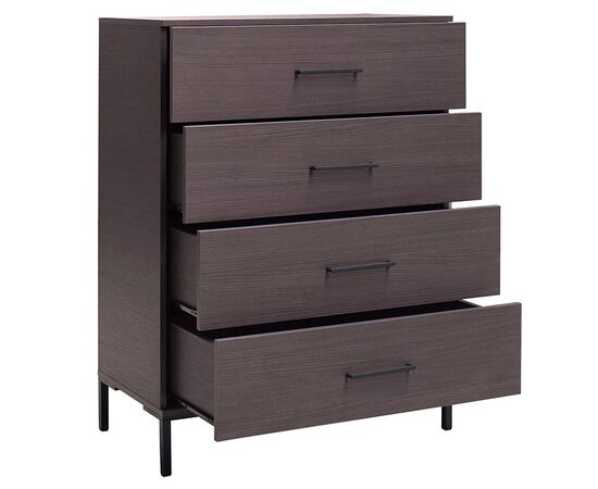 Συρταριέρα Calliope pakoworld με 4 συρτάρια wenge-μαύρο 80x44x108εκ - ΣΥΡΤΑΡΙΕΡΕΣ - ΤΟΥΑΛΕΤΕΣ στο Milonadakis.gr