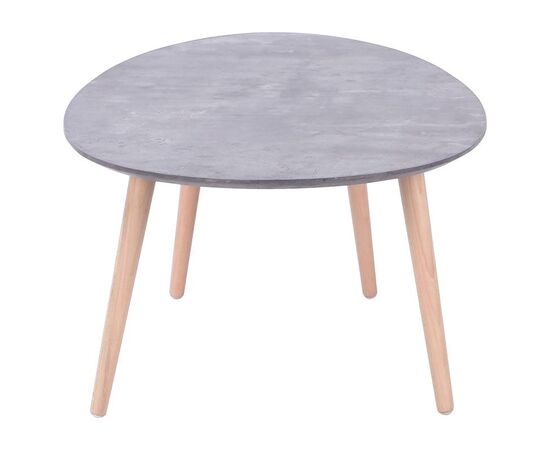 Τραπέζι σαλονιού HAMILTON pakoworld χρώμα γκρι cement-φυσικό 98x60x38εκ - ΤΡΑΠΕΖΑΚΙΑ ΣΑΛΟΝΙΟΥ στο Milonadakis.gr