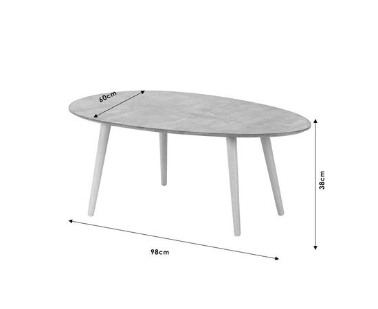 Τραπέζι σαλονιού HAMILTON pakoworld χρώμα γκρι cement-φυσικό 98x60x38εκ - ΤΡΑΠΕΖΑΚΙΑ ΣΑΛΟΝΙΟΥ στο Milonadakis.gr