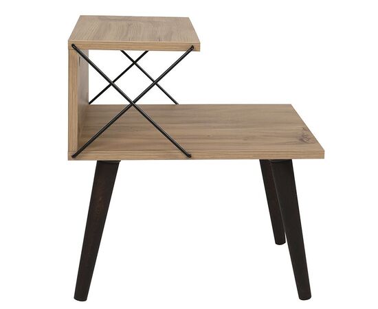 Βοηθητικό τραπέζι-κομοδίνο Gather pakoworld sonoma-καρυδί 50x40x55εκ - ΚΟΜΟΔΙΝΑ στο Milonadakis.gr