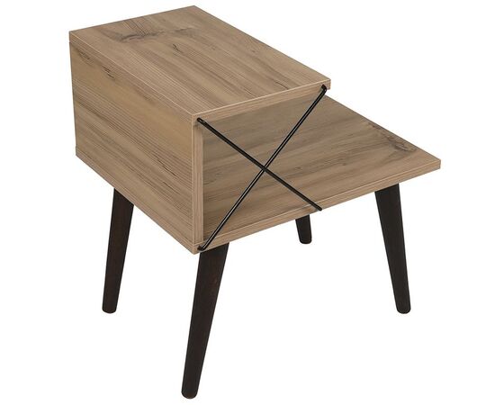 Βοηθητικό τραπέζι-κομοδίνο Gather pakoworld sonoma-καρυδί 50x40x55εκ - ΚΟΜΟΔΙΝΑ στο Milonadakis.gr