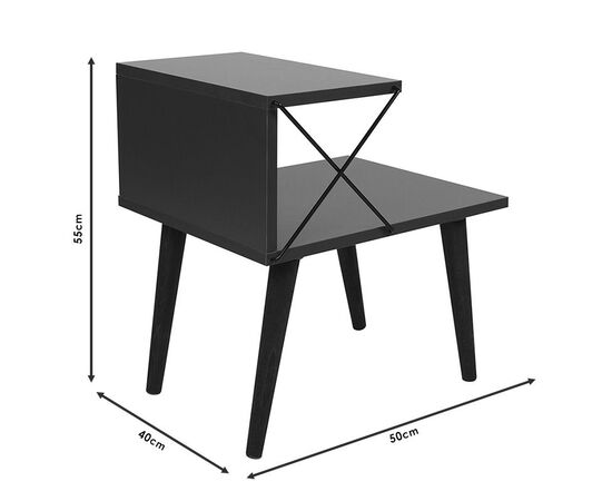 Βοηθητικό τραπέζι-κομοδίνο Gather pakoworld sonoma-καρυδί 50x40x55εκ - ΚΟΜΟΔΙΝΑ στο Milonadakis.gr
