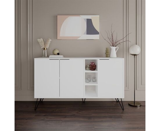 Μπουφές Clara pakoworld λευκό 142x35.5x83εκ - ΜΠΟΥΦΕΔΕΣ-ΚΟΝΣΟΛΕΣ στο Milonadakis.gr