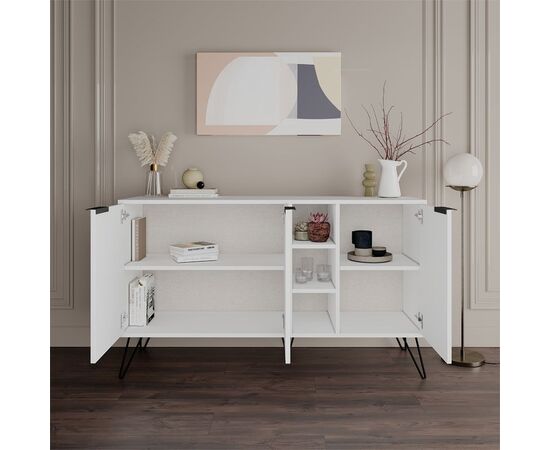 Μπουφές Clara pakoworld λευκό 142x35.5x83εκ - ΜΠΟΥΦΕΔΕΣ-ΚΟΝΣΟΛΕΣ στο Milonadakis.gr