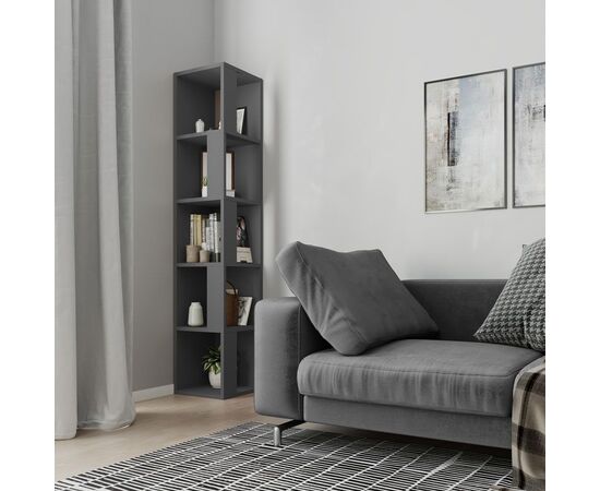Βιβλιoθήκη στήλη Raphael pakoworld ανθρακί 31.5x31.5x159εκ - ΒΙΒΛΙΟΘΗΚΕΣ στο Milonadakis.gr