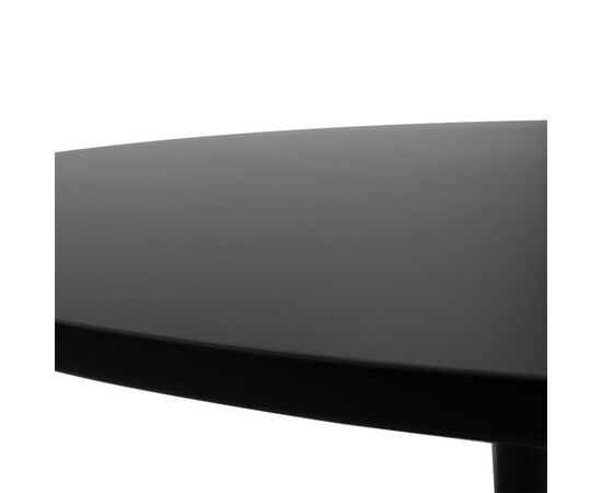 Τραπέζι Balou pakoworld MDF μαύρο Φ100x75εκ - ΤΡΑΠΕΖΙΑ ΚΟΥΖΙΝΑΣ στο Milonadakis.gr