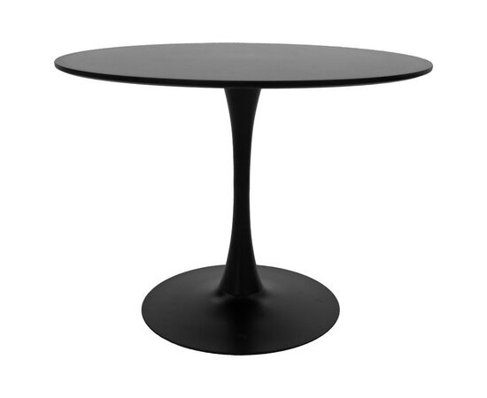 Τραπέζι Balou pakoworld MDF μαύρο Φ100x75εκ - ΤΡΑΠΕΖΙΑ ΚΟΥΖΙΝΑΣ στο Milonadakis.gr