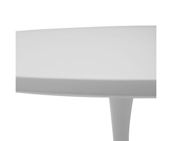 Τραπέζι Balou pakoworld MDF λευκό Φ100x75εκ - ΤΡΑΠΕΖΙΑ ΚΟΥΖΙΝΑΣ στο Milonadakis.gr