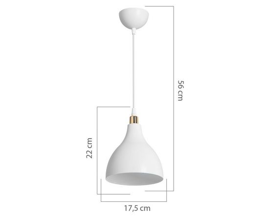 Φωτιστικό οροφής μονόφωτο Lofty pakoworld Ε27 λευκό Φ18x22εκ - ΦΩΤΙΣΤΙΚΑ ΟΡΟΦΗΣ στο Milonadakis.gr