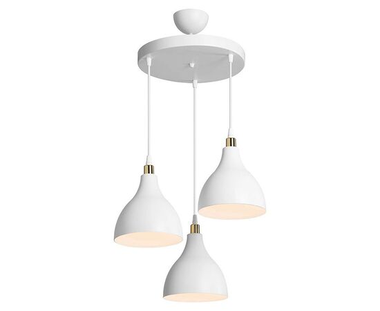 Φωτιστικό οροφής τρίφωτο Lofty pakoworld Ε27 λευκό Φ40x80εκ - ΦΩΤΙΣΤΙΚΑ ΟΡΟΦΗΣ στο Milonadakis.gr
