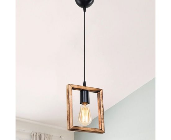 Φωτιστικό οροφής μονόφωτο Isolate pakoworld Ε27 καρυδί 18.5x3x24εκ - ΦΩΤΙΣΤΙΚΑ ΟΡΟΦΗΣ στο Milonadakis.gr