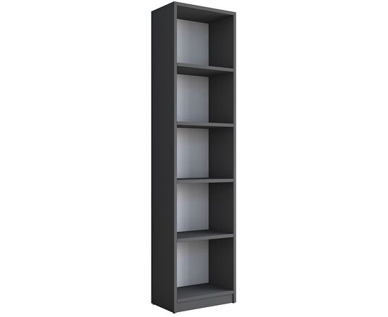 Βιβλιοθήκη Goldie pakoworld ανθρακί-λευκό 40x25x161.80εκ - ΒΙΒΛΙΟΘΗΚΕΣ στο Milonadakis.gr