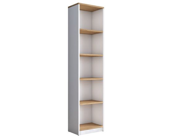 Βιβλιοθήκη Goldie pakoworld λευκό-φυσικό 40x25x161.80εκ - ΒΙΒΛΙΟΘΗΚΕΣ στο Milonadakis.gr