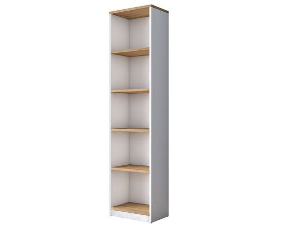 Γραφείο με βιβλιοθήκη Goldie pakoworld λευκό-φυσικό 160x50x161.8εκ - ΓΡΑΦΕΙΑ στο Milonadakis.gr