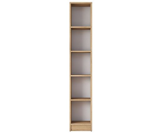 Βιβλιοθήκη Goldie pakoworld φυσικό-λευκό 30x25x170εκ - ΒΙΒΛΙΟΘΗΚΕΣ στο Milonadakis.gr