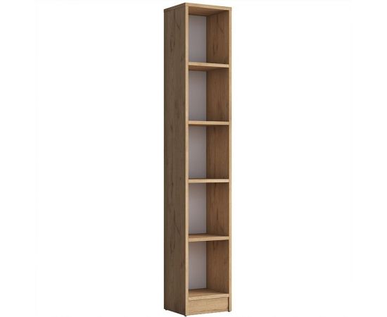 Βιβλιοθήκη Goldie pakoworld φυσικό-λευκό 30x25x170εκ - ΒΙΒΛΙΟΘΗΚΕΣ στο Milonadakis.gr