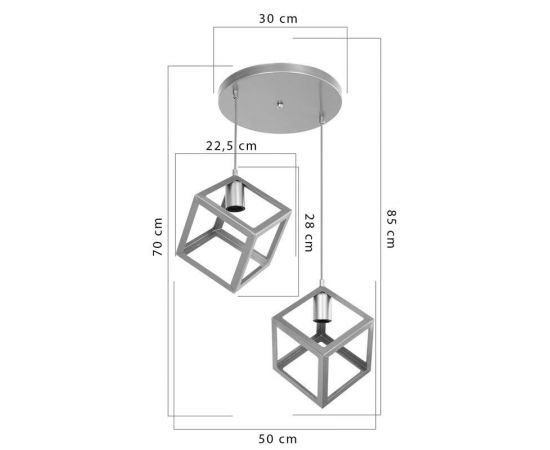 Φωτιστικό οροφής δίφωτο Deepora pakoworld Ε27 χρυσό 30x65x80εκ - ΦΩΤΙΣΤΙΚΑ ΟΡΟΦΗΣ στο Milonadakis.gr
