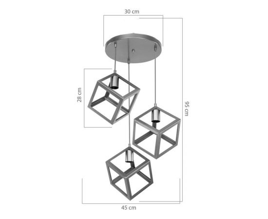 Φωτιστικό οροφής τρίφωτο Deepora pakoworld Ε27 χρυσό 30x80x80εκ - ΦΩΤΙΣΤΙΚΑ ΟΡΟΦΗΣ στο Milonadakis.gr