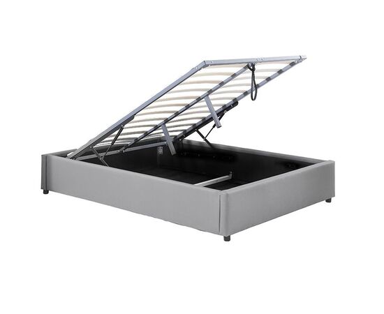 Κρεβάτι Circe pakoworld PU γκρι με αποθηκευτικό χώρο 150x200εκ - ΚΡΕΒΑΤΙΑ στο Milonadakis.gr