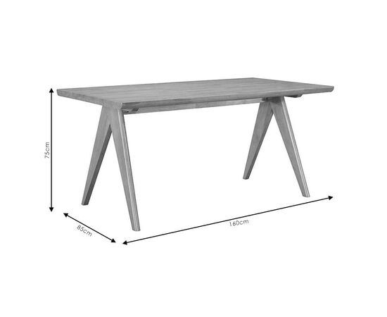 Τραπέζι Winslow pakoworld ξύλο rubberwood ανοικτό καρυδί 160x85x75εκ - ΤΡΑΠΕΖΙΑ ΚΟΥΖΙΝΑΣ στο Milonadakis.gr