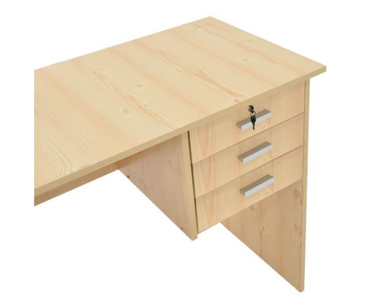 Γραφείο εργασίας-συρταριέρα Sophia pakoworld φυσικό 116x57x72εκ - ΓΡΑΦΕΙΑ στο Milonadakis.gr
