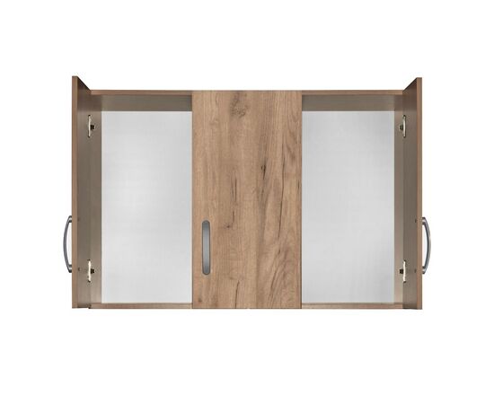 Πατάρι ντουλάπας Zelia pakoworld τρίφυλλο oak 90x42x60εκ - ΝΤΟΥΛΑΠΕΣ στο Milonadakis.gr