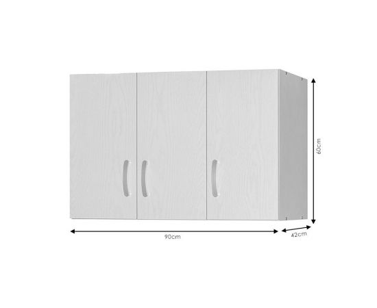 Πατάρι ντουλάπας Zelia pakoworld τρίφυλλο wenge eo 90x42x60εκ - ΝΤΟΥΛΑΠΕΣ στο Milonadakis.gr