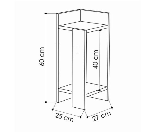 Κομοδίνο Immerse pakoworld σετ 2 τμχ. oak-ανθρακί 27x25x60εκ - ΚΟΜΟΔΙΝΑ στο Milonadakis.gr
