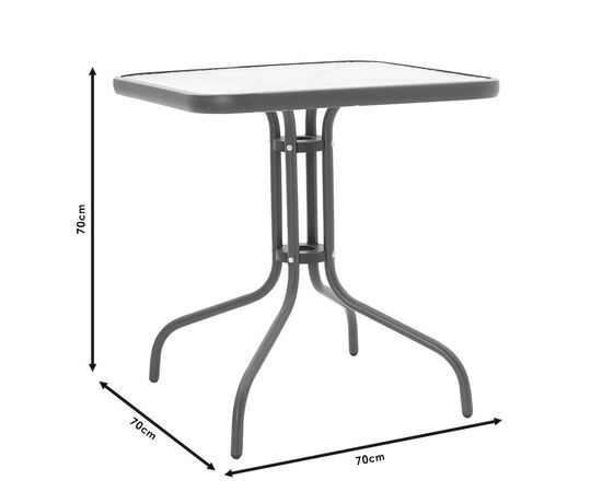 Τραπεζαρία Watson-Calan σετ 3τεμ pakoworld μέταλλο-textilene καφέ 70x70x70εκ - ΣΕΤ ΤΡΑΠΕΖΑΡΙΕΣ στο Milonadakis.gr