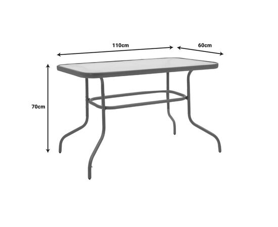 Τραπεζαρία Valor-Calan σετ 5τεμ pakoworld μέταλλο-textilene καφέ 110x60x70εκ - ΣΕΤ ΤΡΑΠΕΖΑΡΙΕΣ στο Milonadakis.gr