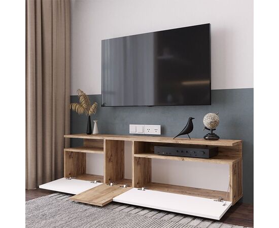 Έπιπλο τηλεόρασης Elana pakoworld sonoma-λευκό 150x29.5x46.3εκ - ΕΠΙΠΛΑ ΤΗΛΕΟΡΑΣΗΣ στο Milonadakis.gr