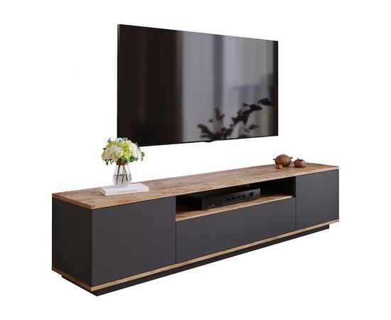 Έπιπλο τηλεόρασης Soren pakoworld sonoma-ανθρακί 180x.44.5x44.6εκ - ΕΠΙΠΛΑ ΤΗΛΕΟΡΑΣΗΣ στο Milonadakis.gr