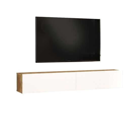 Έπιπλο τηλεόρασης επιτοίχιο Dello pakoworld λευκό-sonoma 180x31.6x29.6εκ - ΕΠΙΠΛΑ ΤΗΛΕΟΡΑΣΗΣ στο Milonadakis.gr