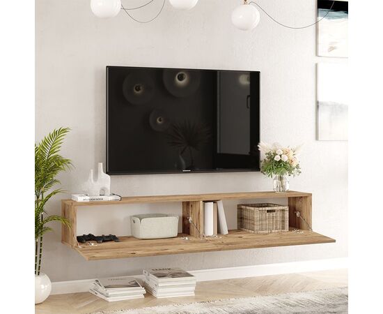 Έπιπλο τηλεόρασης επιτοίχιο Dello pakoworld sonoma 180x31.6x29.6εκ - ΕΠΙΠΛΑ ΤΗΛΕΟΡΑΣΗΣ στο Milonadakis.gr