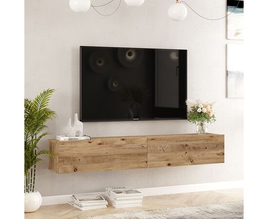 Έπιπλο τηλεόρασης επιτοίχιο Dello pakoworld sonoma 180x31.6x29.6εκ - ΕΠΙΠΛΑ ΤΗΛΕΟΡΑΣΗΣ στο Milonadakis.gr