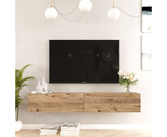 Έπιπλο τηλεόρασης επιτοίχιο Dello pakoworld sonoma 180x31.6x29.6εκ - ΕΠΙΠΛΑ ΤΗΛΕΟΡΑΣΗΣ στο Milonadakis.gr