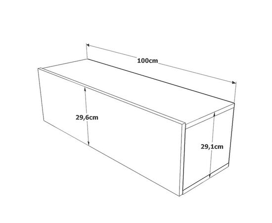 Έπιπλο τηλεόρασης επιτοίχιο Serit pakoworld sonoma 100x31.6x29.6εκ - ΕΠΙΠΛΑ ΤΗΛΕΟΡΑΣΗΣ στο Milonadakis.gr