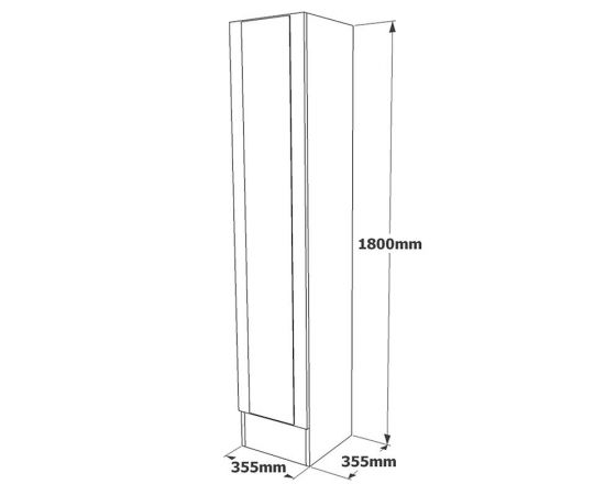 Ντουλάπι-στήλη Xara pakoworld sonoma 35.5x35.5x180εκ - ΟΡΓΑΝΩΣΗ ΣΠΙΤΙΟΥ στο Milonadakis.gr