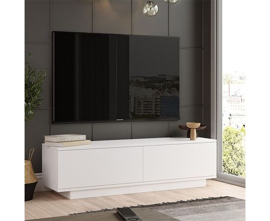 Έπιπλο τηλεόρασης Zoeva pakoworld λευκό 140x.35x38.2εκ - ΕΠΙΠΛΑ ΤΗΛΕΟΡΑΣΗΣ στο Milonadakis.gr