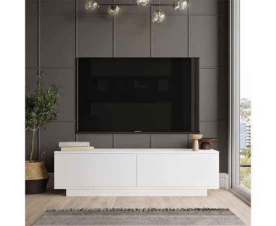 Έπιπλο τηλεόρασης Zoeva pakoworld λευκό 140x.35x38.2εκ - ΕΠΙΠΛΑ ΤΗΛΕΟΡΑΣΗΣ στο Milonadakis.gr