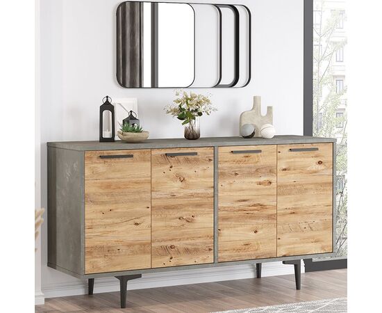 Μπουφές Jethro pakoworld sonoma-cement 138x40x73εκ - ΜΠΟΥΦΕΔΕΣ-ΚΟΝΣΟΛΕΣ στο Milonadakis.gr