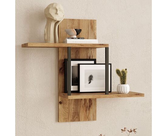 Ραφιέρα τοίχου Horatio pakoworld sonoma 66x19.5x60εκ - ΡΑΦΙΑ ΤΟΙΧΟΥ στο Milonadakis.gr