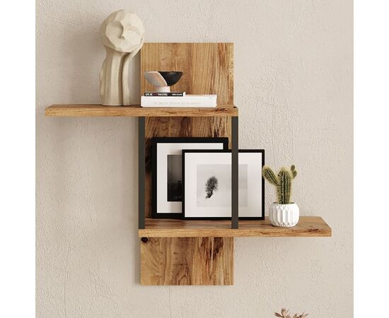 Ραφιέρα τοίχου Horatio pakoworld sonoma 66x19.5x60εκ - ΡΑΦΙΑ ΤΟΙΧΟΥ στο Milonadakis.gr