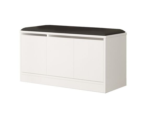 Παπουτσοθήκη-Σκαμπό Firefly pakoworld λευκό 89.5x35.5x46εκ - ΕΠΙΠΛΑ ΕΙΣΟΔΟΥ στο Milonadakis.gr