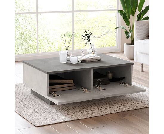 Τραπέζι σαλονιού Thunder pakoworld ανθρακί antique-γκρι antique 90x60x31.5εκ - ΤΡΑΠΕΖΑΚΙΑ ΣΑΛΟΝΙΟΥ στο Milonadakis.gr