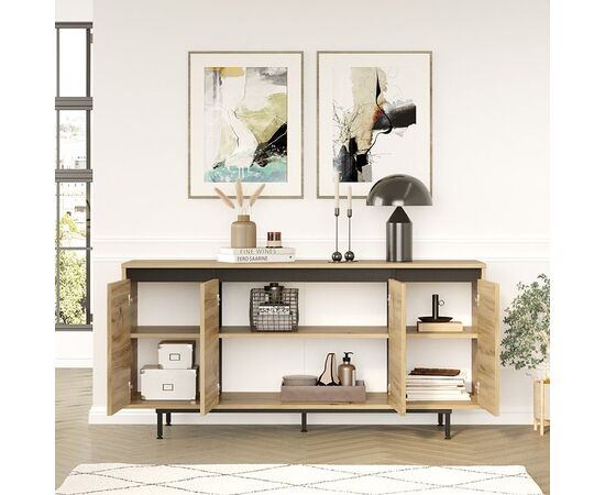 Μπουφές Jethro pakoworld sonoma-wenge 160x44.5x75.5εκ - ΜΠΟΥΦΕΔΕΣ-ΚΟΝΣΟΛΕΣ στο Milonadakis.gr