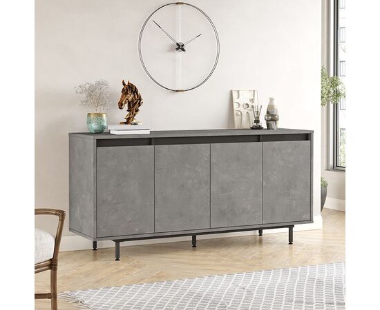 Μπουφές Jethro pakoworld ανθρακί antique-wenge 160x44.5x75.5εκ - ΜΠΟΥΦΕΔΕΣ-ΚΟΝΣΟΛΕΣ στο Milonadakis.gr