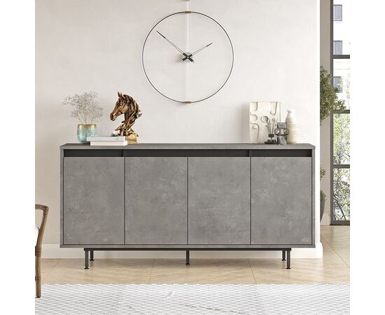 Μπουφές Jethro pakoworld ανθρακί antique-wenge 160x44.5x75.5εκ - ΜΠΟΥΦΕΔΕΣ-ΚΟΝΣΟΛΕΣ στο Milonadakis.gr